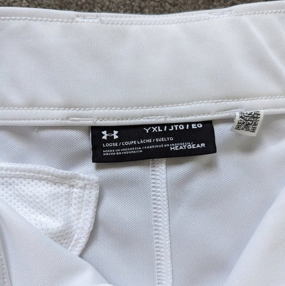 Under Armour unisex white athletic pants youth size XLarge gorpcore - Picture 8 of 11